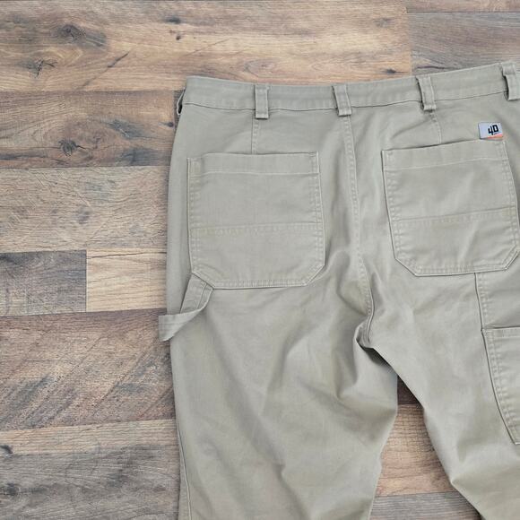 40 GRIT by Duluth Trading Women's Khaki Carpenter Workwear Pants Size 12 SHORT - Picture 4 of 8